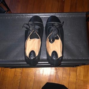 Black clarks sneakers sz(8)